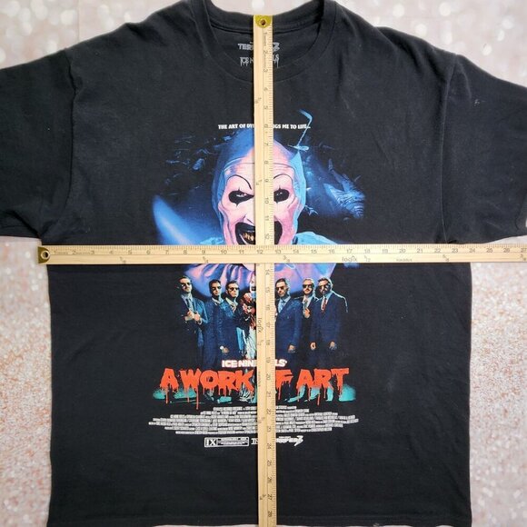 Ice Nine Kills Terrifier 2 A Work Of Art Horror T-Shirt XL Black 100% Cotton Gra - Picture 6 of 8